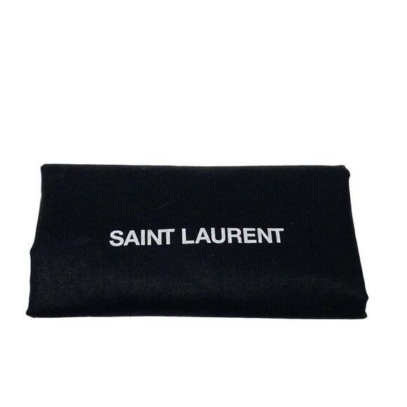SAINT LAURENT PARIS Classic Monogram Belt Bag Black Canvas Leather 840-061725 - Picture 14 of 14